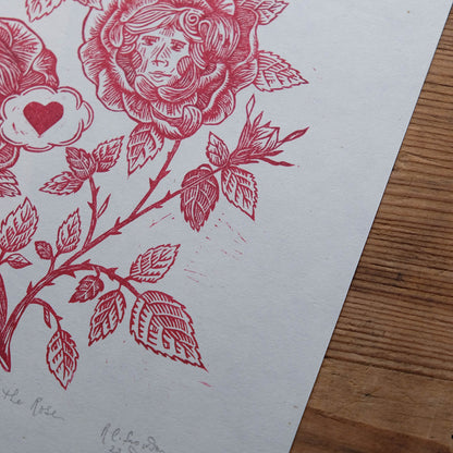 The Briar and The Rose - Lino Print