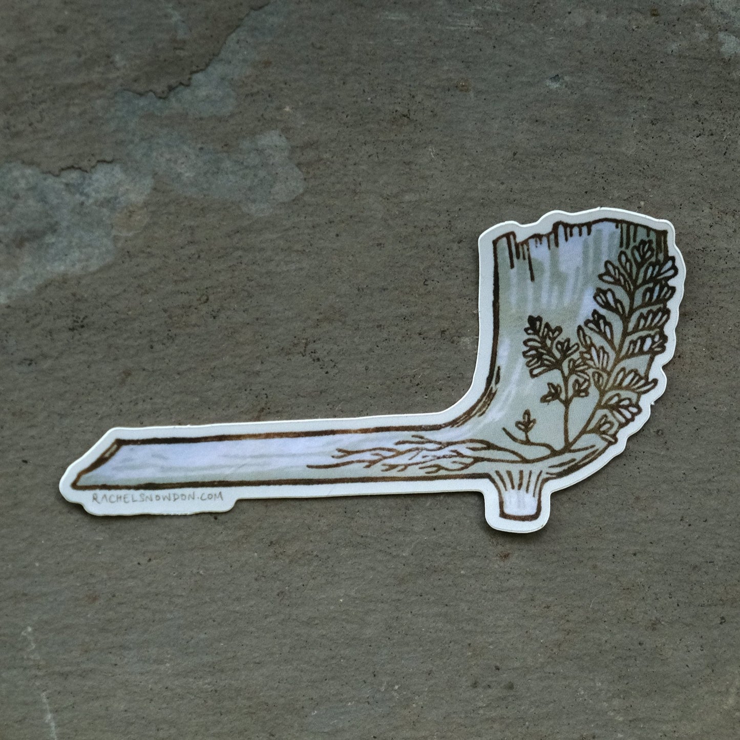 Clay Pipe - Single Mudlarking Archaeology Sticker