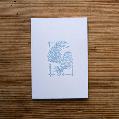 Four Seasons - Hand Printed Set of Four Mini Greetings Cards