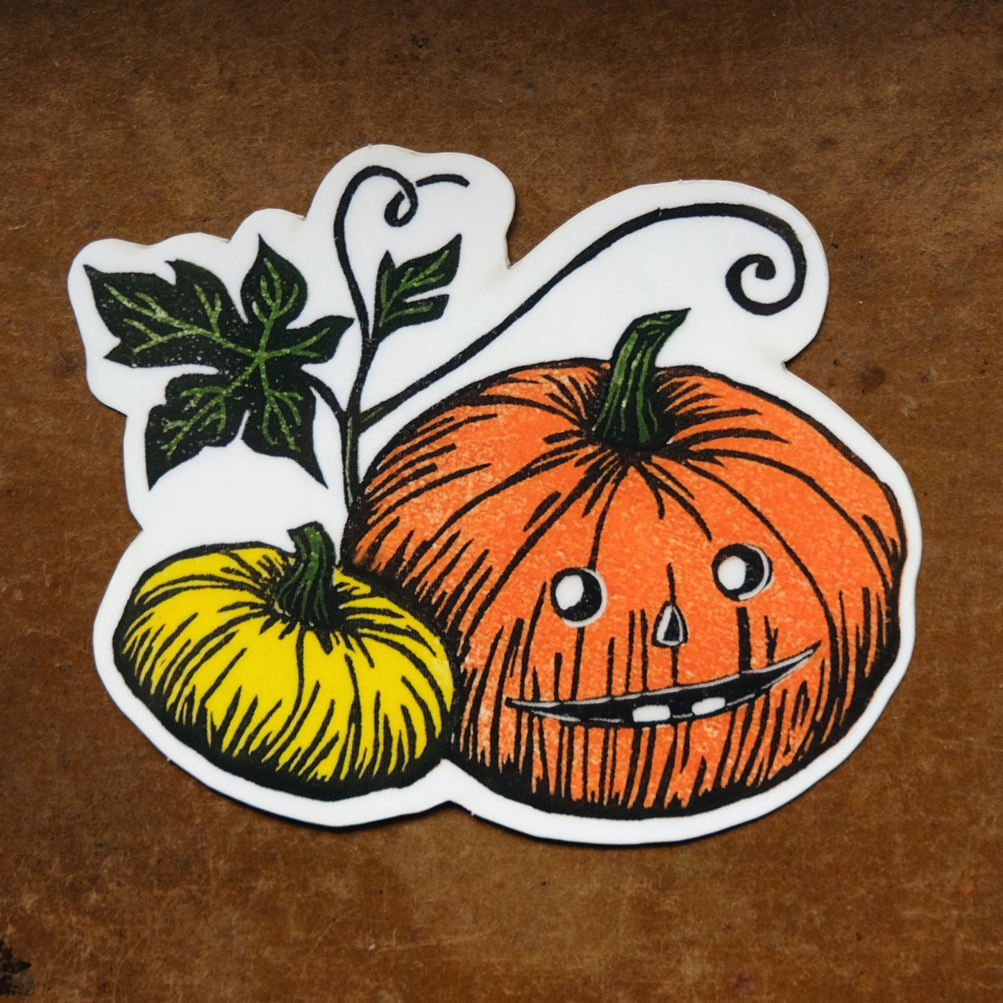 Halloween Pumpkin - Glow in the Dark Single Sticker