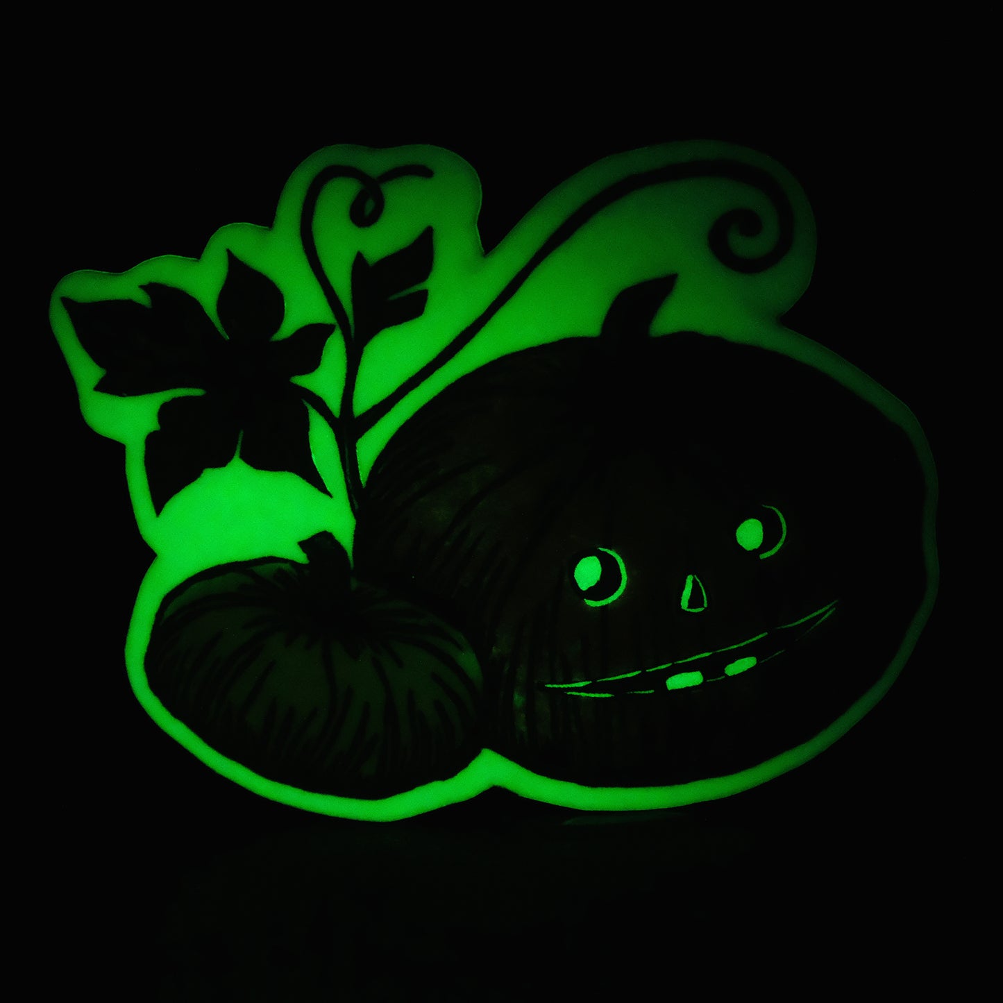 Halloween Pumpkin - Glow in the Dark Single Sticker