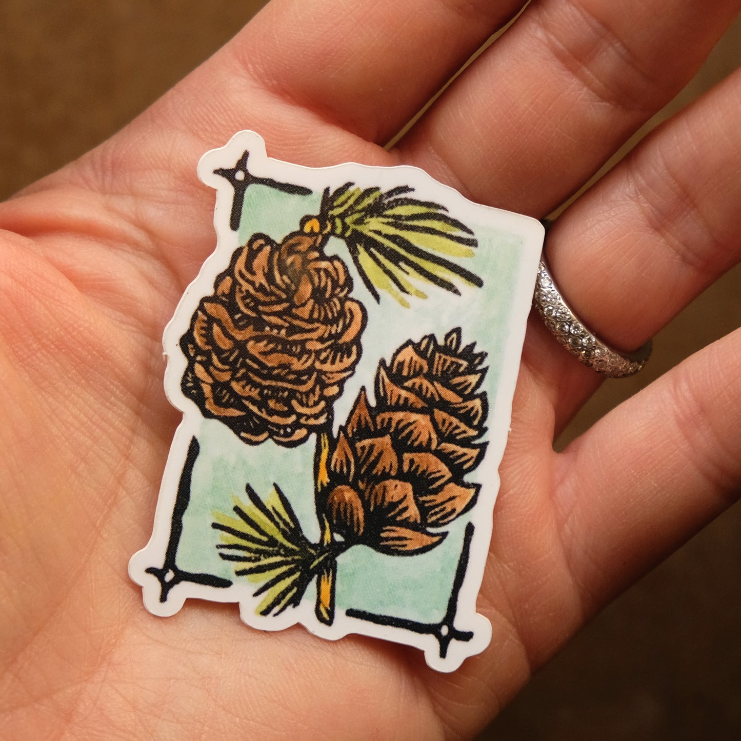 Seasonal Botanical Stickers - Set of Four