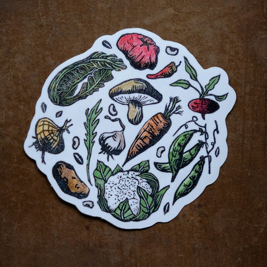 Vegetable Circle - Single Sticker