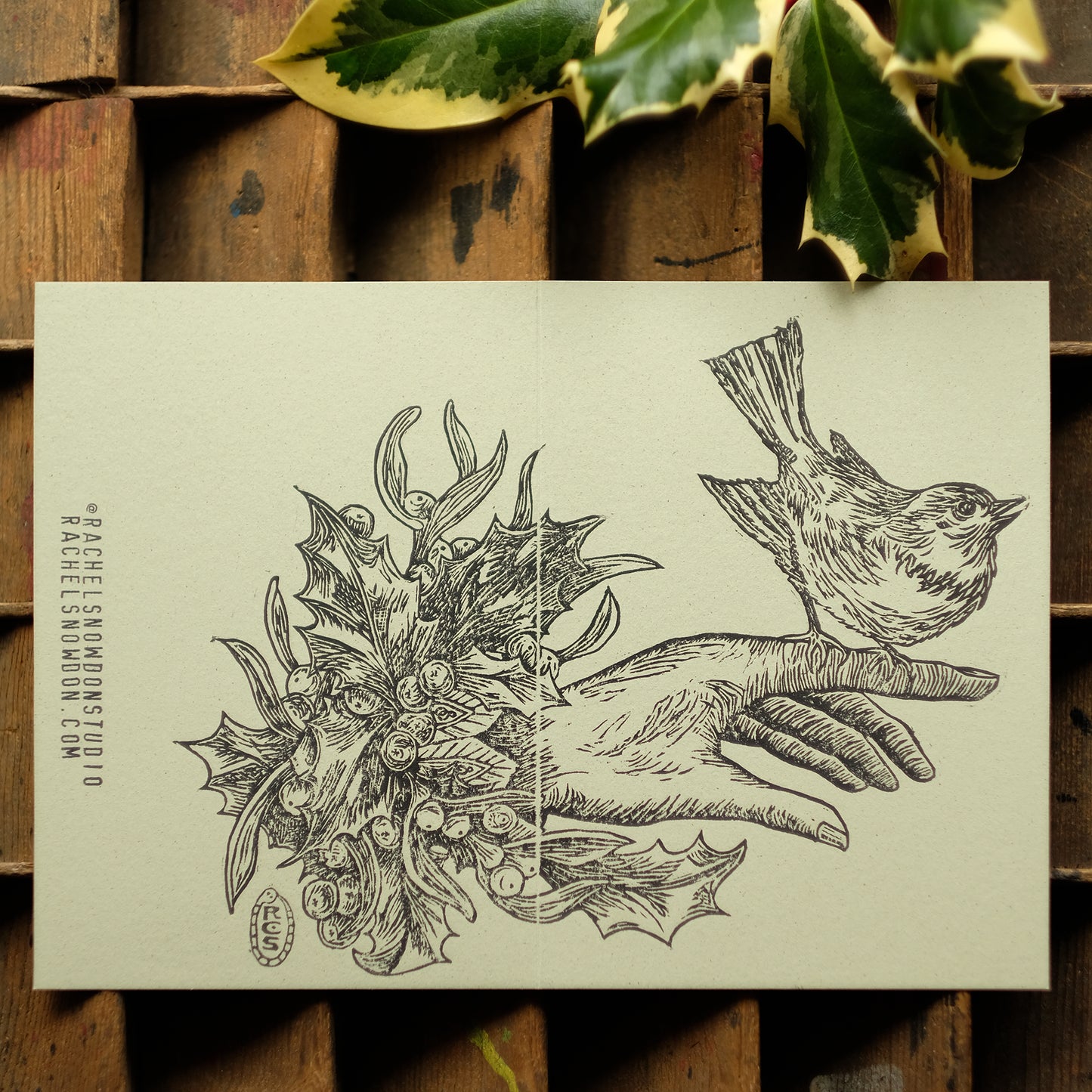 Wintersong - Luxury Hand-printed Christmas Greetings Cards